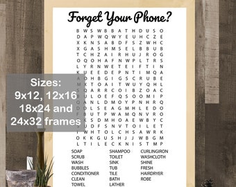 Olvídese de la búsqueda de palabras del baño de su teléfono SVG / AI / JPEG / png / Olvidó su teléfono svg / Signos de baño svg / Búsqueda de palabras / Imágenes prediseñadas instantáneas imprimibles
