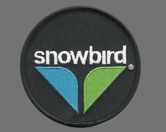 Snowbird Utah Patch – UT Patch – Utah Souvenir – Travel Patch 3&quot; Travel Gift Give &#39;em the Bird Snowbird Logo Ski and Summer Resort