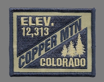 Copper Mountain Colorado Patch – CO Patch – Elevation 12,313 Colorado Souvenir – Travel Patch – Iron On – Applique Ski Resort Ski Patch