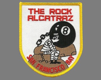 Alcatraz Patch – San Francisco Bay California – The Rock Souvenir SF CA Souvenir Travel Patch Applique Embellishment Prison Patch Prisoner