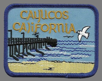 Los Angeles California Patch Pier Beach Travel Dye Sublimation Iron On Applique Los Angeles California Patch Pier Beach Travel Dye Sublimation Iron On Applique