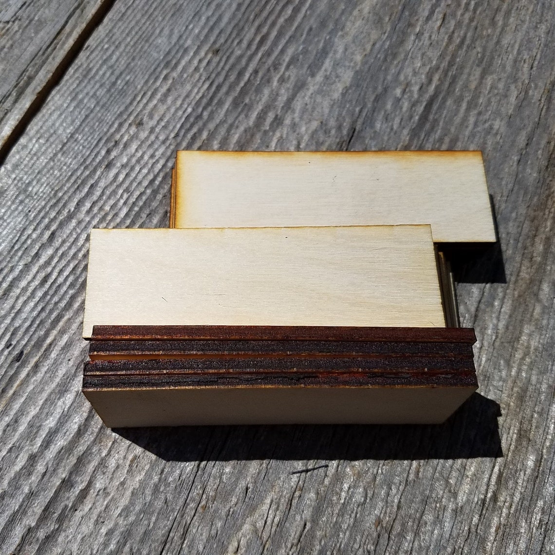 Wood Cutout Rectangles 3 Inch Unfinished Wood Lot of 12 Etsy