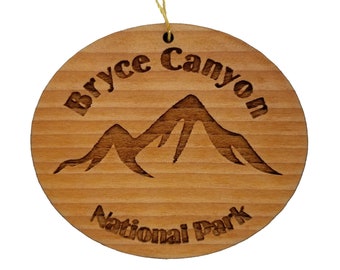 Bryce Canyon Ornament Handmade Wood Ornament Bryce Canyon National Park Souvenir Utah Rock Formations Christmas Ornament