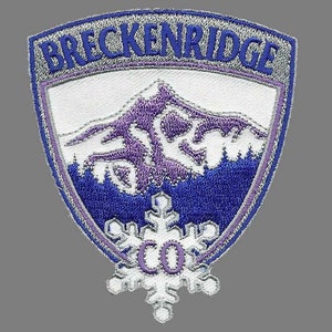 Breckenridge Colorado Patch – Ski Patch- CO Resort Patch – Colorado Souvenir – Travel Patch – Iron On – Embellishment – Applique