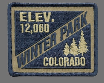 Winter Park – Colorado Patch – Ski Patch- CO Ski – Travel Patch – Iron On 3.25" –  Colorado Souvenir Applique Embellishment