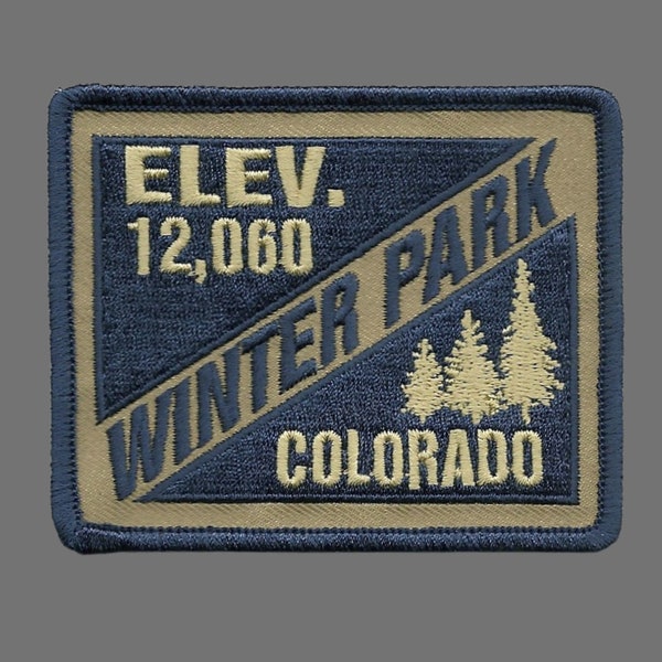 Winter Park – Colorado Patch – Ski Patch- CO Ski – Travel Patch – Iron On 3.25" –  Colorado Souvenir Applique Embellishment