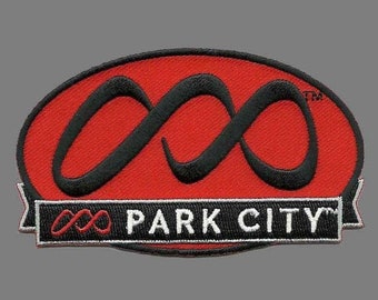 Park City Utah Patch – Mountain Resort Logo UT – Travel Patch Iron On – UT Souvenir Patch – Embellishment Applique – Travel Gift 3.75″