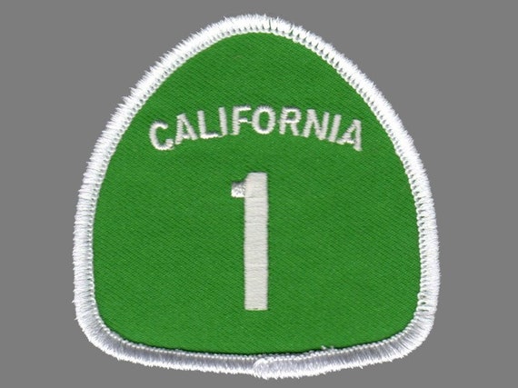 US HIGHWAY 101 iron-on PATCH CALIFORNIA Embroidered HWY ROAD SIGN SOUVENIR new 