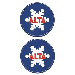 Utah Decals - Alta UT Skigebied - Resort Logo - Travel Sticker x2 - Souvenir Sticker - Alta Decal - Travel Gift 1.5 "Made in USA