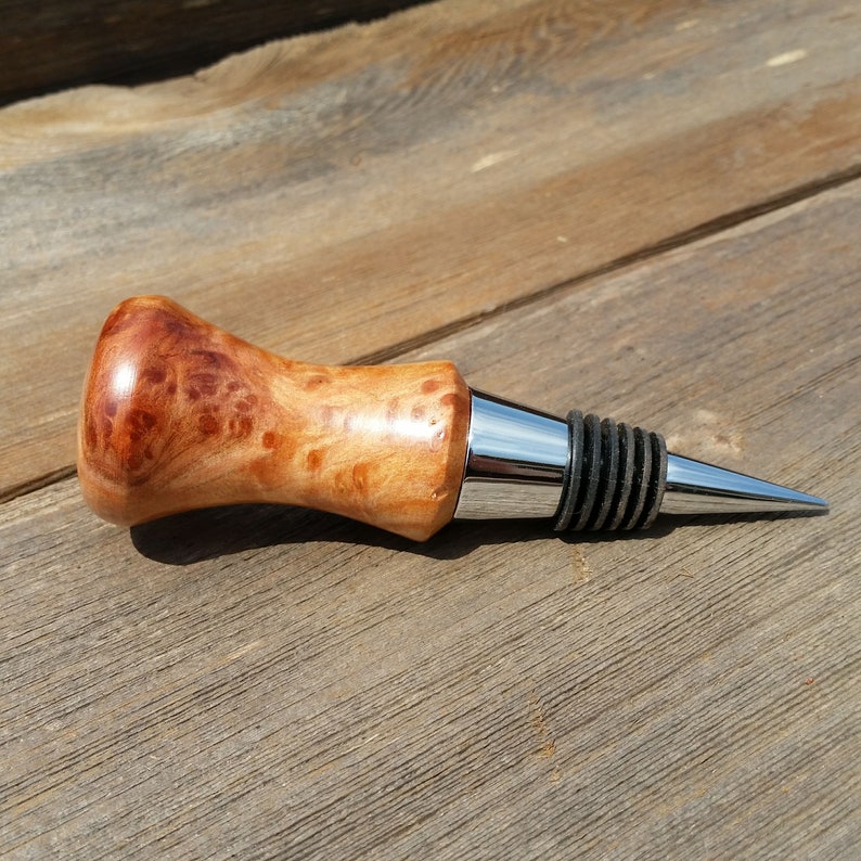 Wine Stopper Redwood Wood Redwood Burl Hand Turned Handmade Etsy