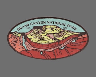 Arizona Patch – Grand Canyon National Park - Travel Patch – Souvenir Patch 4.8" Iron On Sew On Embellishment Applique