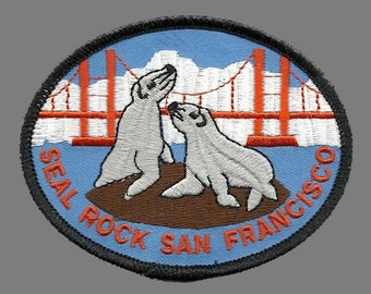 San Francisco Patch – Seal Rock- Golden Gate Bridge California Souvenir Applique or Embellishment SF CA