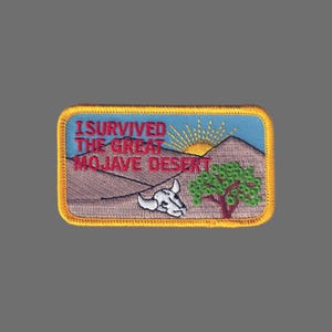I Survived the Mojave Desert Patch Joshua Tree California Souvenir Travel Patch