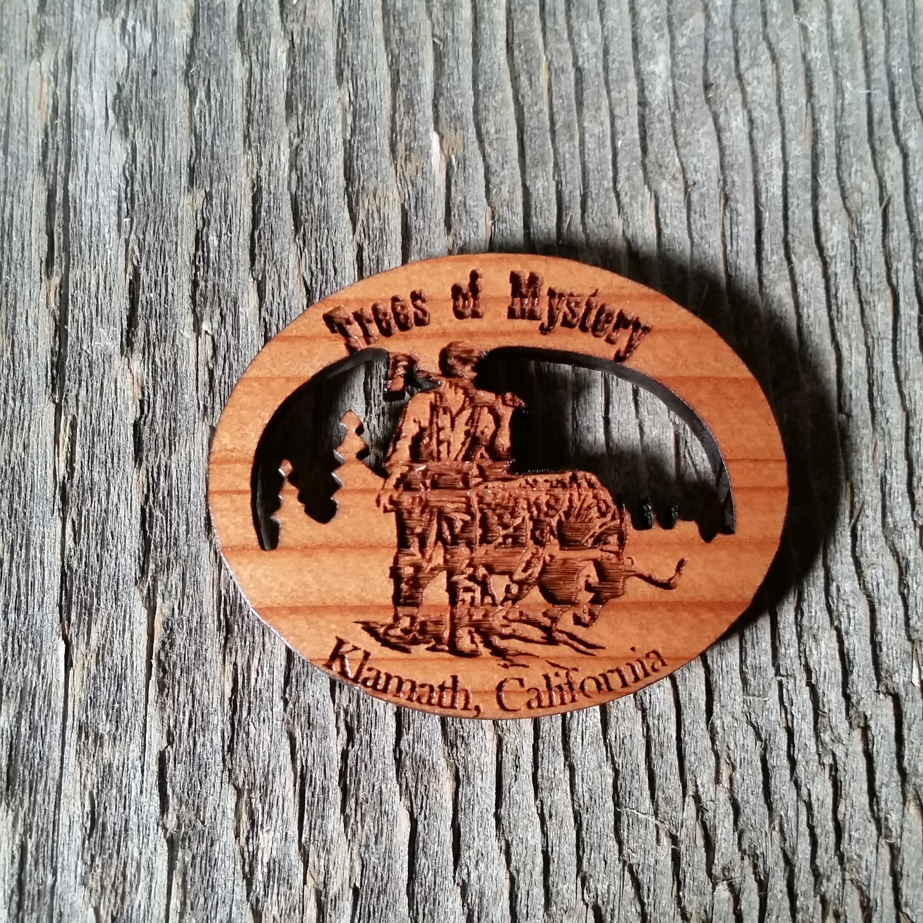 Trees of Mystery Souvenir Wood California Redwoods Etsy