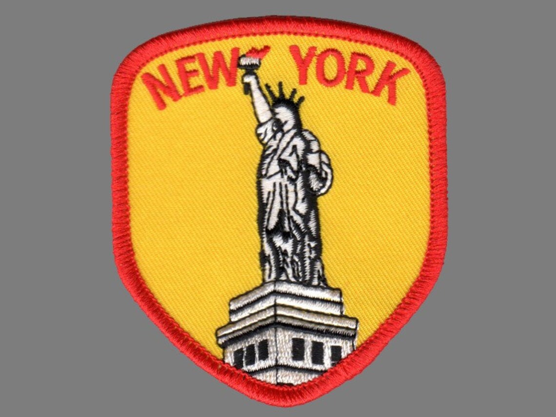 New York Statue of Liberty Patch Iron on New York City Travel - Etsy
