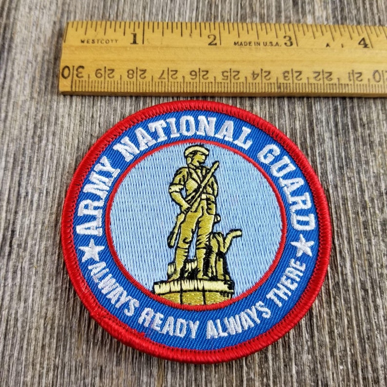Army National Guard Patch \u2013 Always Ready Always There Travel Patch Iron On \u2013 Embellishment or Applique Uniform Badge