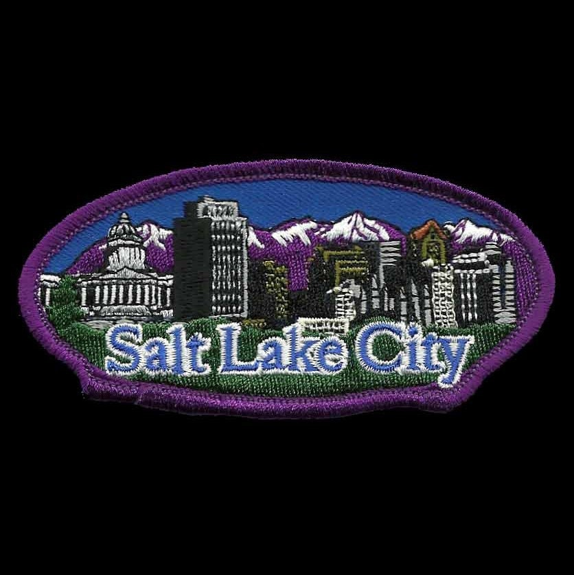 Skagway Alaska Retro Souvenir Patch – 2x3 Inch Hexagon Iron-On Leatherette, 4-Pack For Jackets, Backpacks