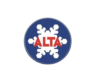 Utah Sticker – Alta UT Ski Area – Resort Logo – Travel Sticker – Souvenir Sticker – Alta Sticker – Travel Gift 2" Made in USA