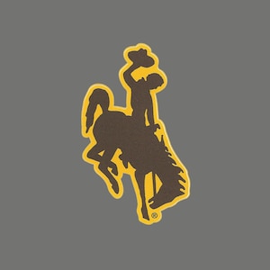 Wyoming Decal – WY Bucking Horse Sticker - Travel Sticker – Souvenir Travel Gift Wyoming Steamboat Horse Cowboy