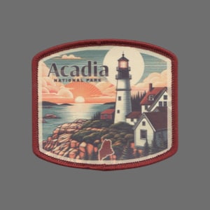 Maine Patch – Acadia National Park Travel Souvenir Patch 2.5&quot; Iron On Sew On Embellishment