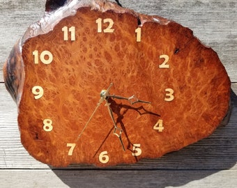 Vintage Redwood Burl deals Clock - New Jersey