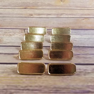 10 SMALL Gold Tone Belt Buckle Blanks - Jewelry Making - Belt Buckle Parts - DIY - Craft Part - Men&#39;s Accessories Please Check Size