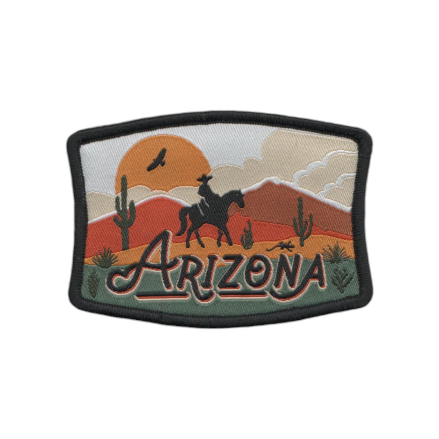 Arizona Patch – AZ Cowboy Horse Cacti Souvenir – Travel Iron on ...