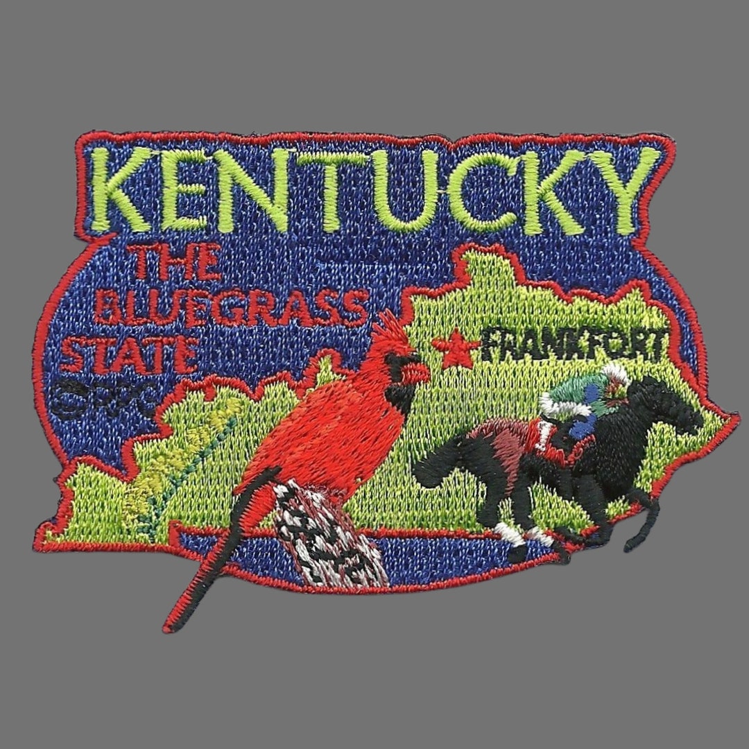 Kentucky Patch KY State Travel Patch Souvenir Embellishment or Applique