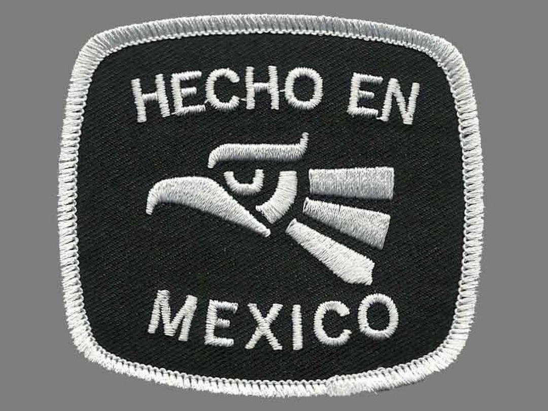 Hecho En Mexico Iron on Patch 3 White Border Souvenir - Etsy