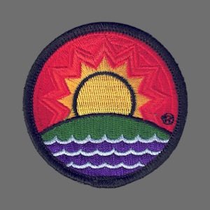 Solar Future Logo Iron On Patch – Solar Power – Circle 2.5″ – Alternative Energy