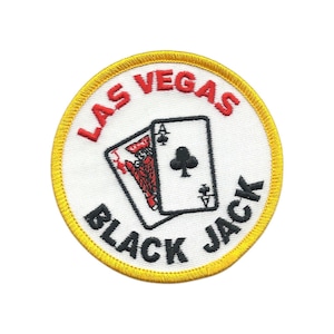 Las Vegas Black Jack Souvenir Embroidered Patch Iron On - LV-17