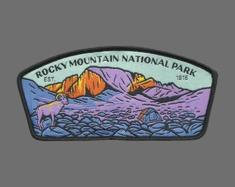 Colorado Patch – Rocky Mountain National Park - Travel Patch – Souvenir Patch 4.75" Iron On Sew On Embellishment Applique