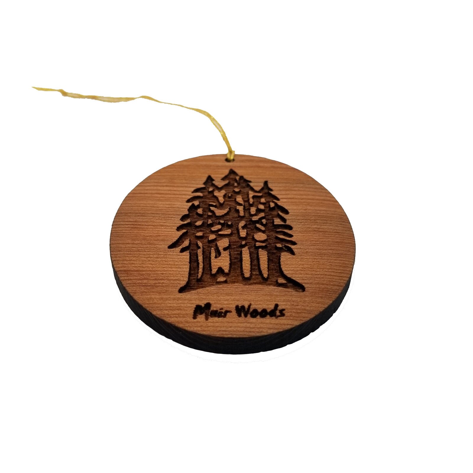 Muir Woods Ornament Forest Trees Christmas Handmade Wood Etsy