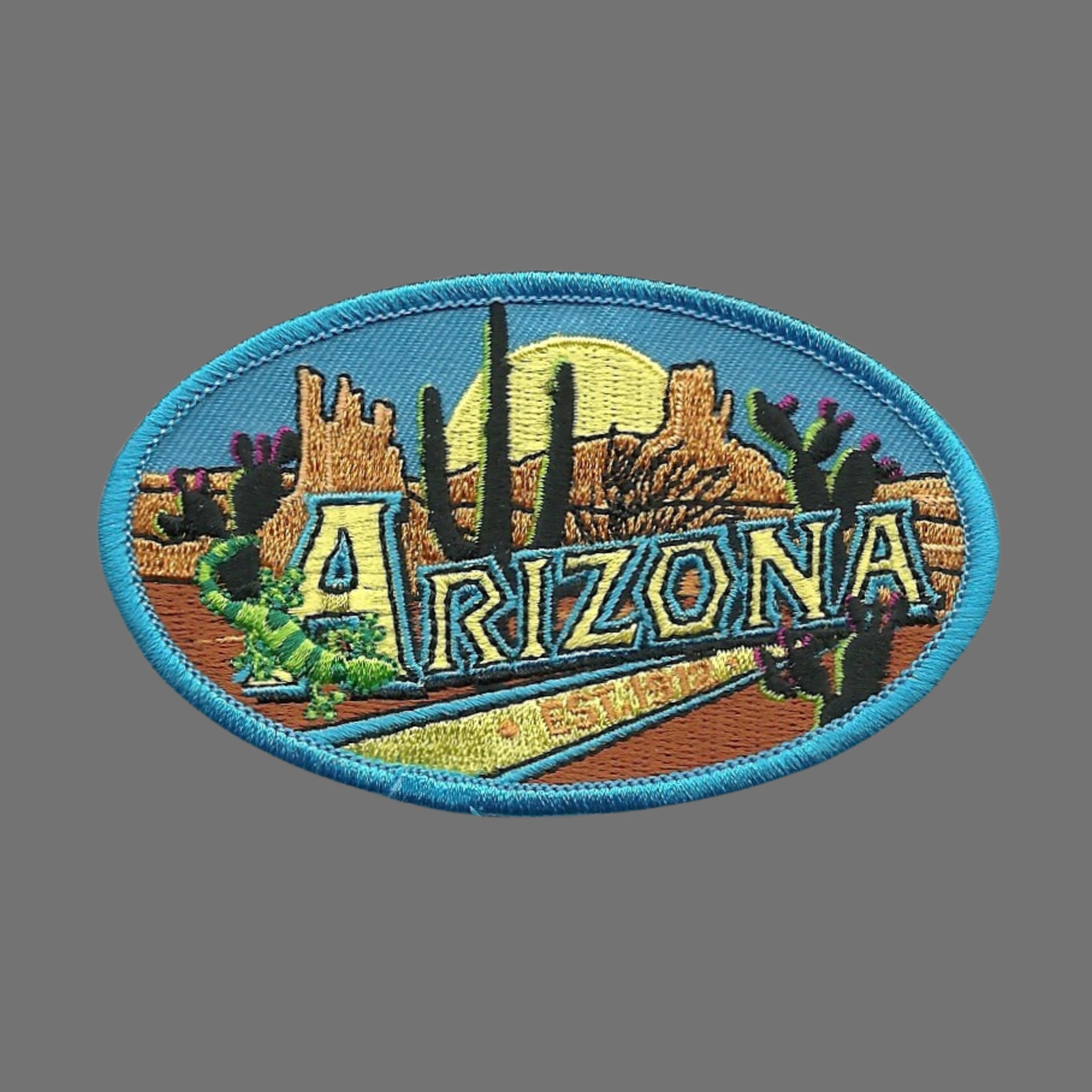 Official Velcro Arizona Coyotes Primary Patch | Iron-On or Velcro Patch | Cool, Vintage Embroidered Patches for Backpack, Jacket, Jeans and More.. 