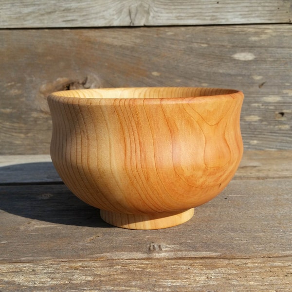 Cedar Bowl Hand gedraaide 5,75 Inch handgemaakt In de USA Noord Californië rustieke Home Decor Wood Art #A26