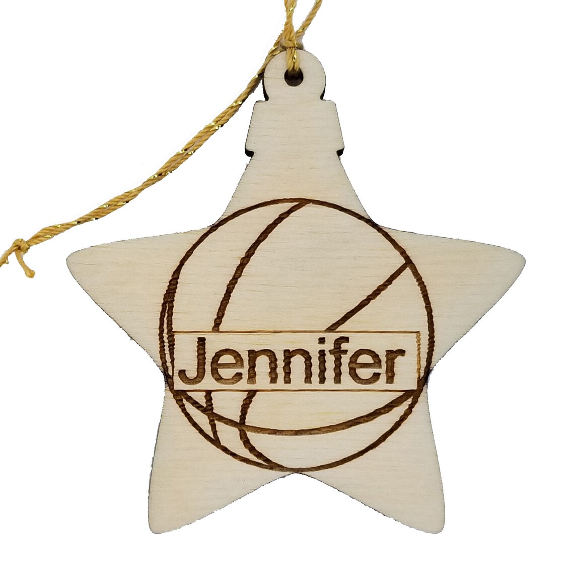Basketball Wood Ornament Sports Ornament Basketball Player Etsy
