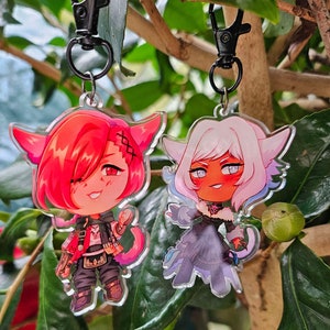 FFXIV G'raha & Y'shtola Acrylic Keychain Charms