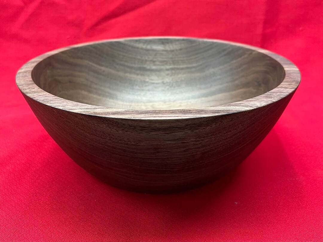 Walnut Salad Bowl Etsy