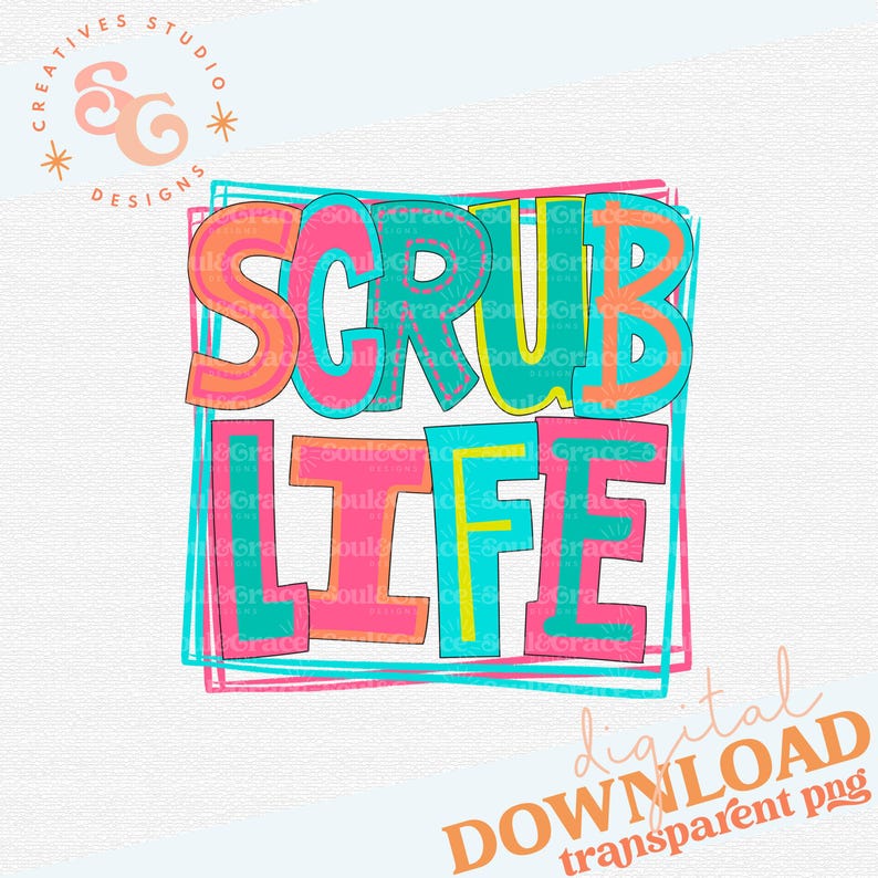 Scrub Life Shirt Png for Women, Nurse Appreciation Clip Art for ...