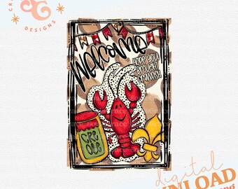 hope you brought crawfish garden flag png for commercial use, crawfish season Mardi Gras yard flag sublimation designs for Spring, yard sign