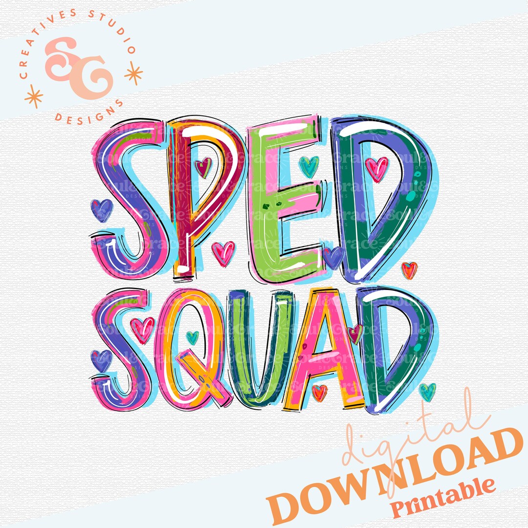 Sped Files Design Sped Squad Png for Shirts, Special Education Teacher Tote Bag Png Files ...