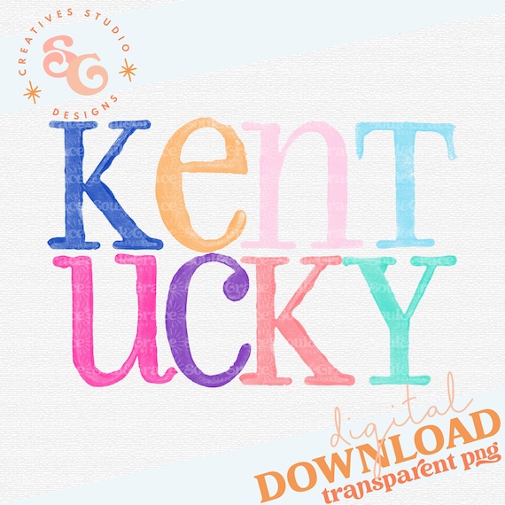 watercolor Kentucky png sublimation designs for water bottles, KY png for hats, Kentucky girl shirt png for women, new home tea towel png