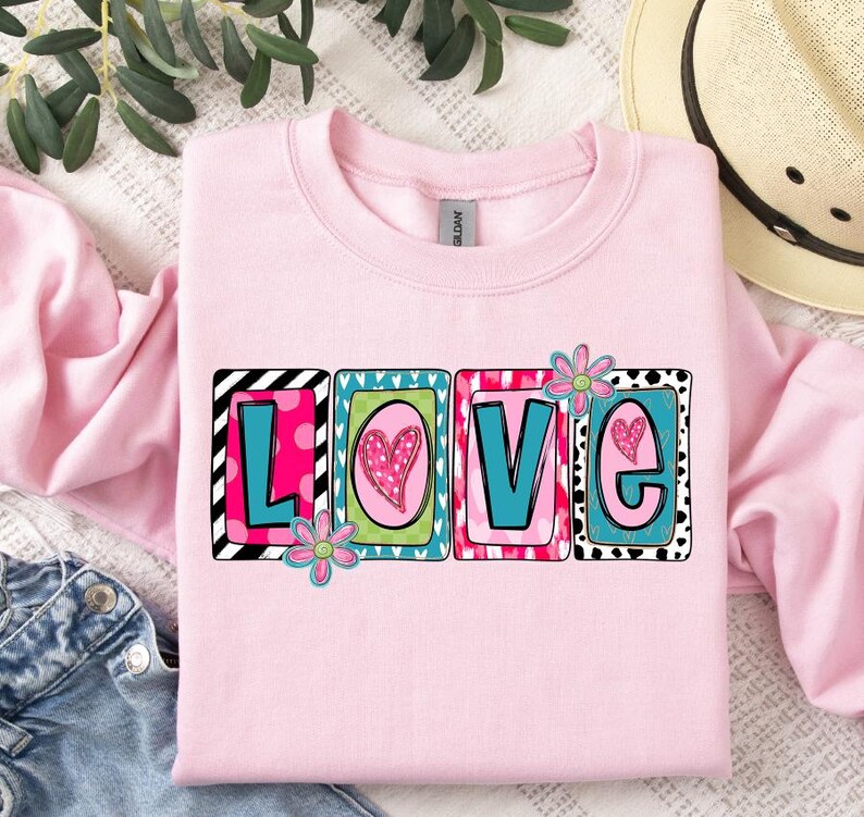 Love Png for Shirts Valentines Day Sublimation Designs for Book Pocket ...