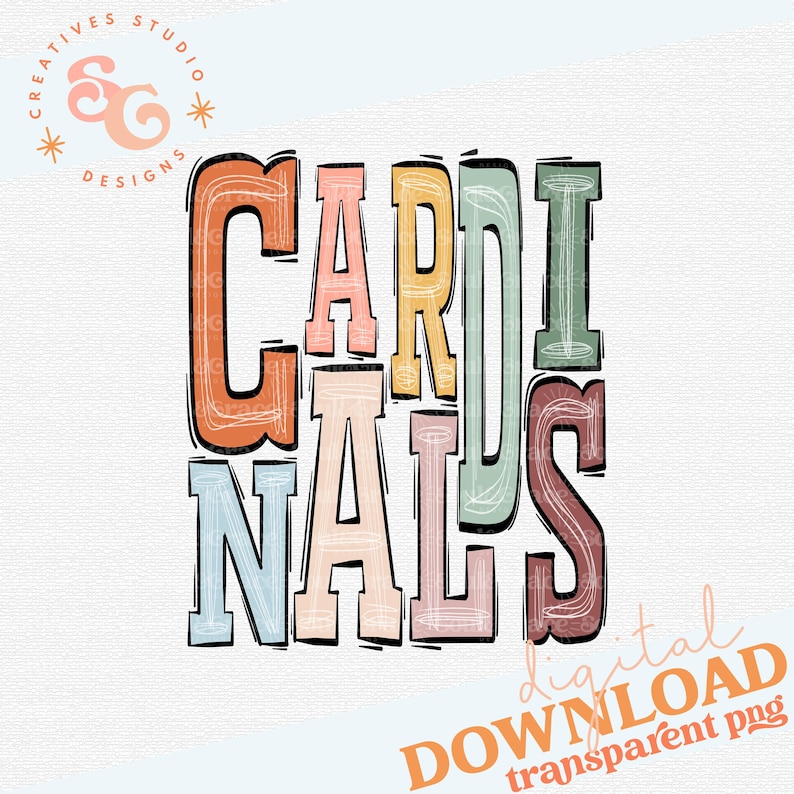 Mascot Png for School Spirit Boho Sports Cardinals Digital Design ...
