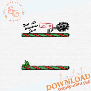 Saco de Papá Noel png, almohada de abuelos, Enviado con alegría navideña, carta personalizada, Diseño digital, PNG, Regalo de sublimación