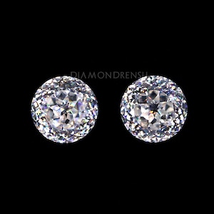 0.25 to 4.0 TW Portuguese Rensu Cut Moissanite, Handcrafted Moissanite for Engagement Ring/Earrings, Loose Moissanite for Custom Jewelry