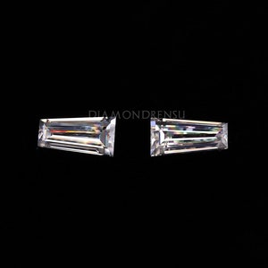0.61 TCW Tapered Baguette Cut Colorless Moissanite, Handcrafted Loose Moissanite, Custom Moissanite For Side Stone, Anniversary Gift For Her