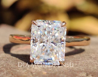 Radiant Cut Moissanite Engagement Ring, 2.25 CT Solitaire Wedding Ring, Best Quality Moissanite Ring, Anniversary Gifts, Ring for Women