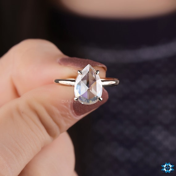 Rose cut hotsell solitaire