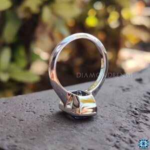 Moissanite ring featuring a dazzling and durable gemstone.